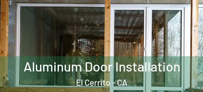  Aluminum Door Installation El Cerrito - CA