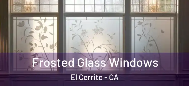  Frosted Glass Windows El Cerrito - CA