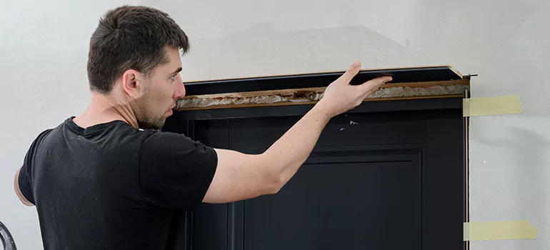 Wood Door Hole Repair in El Cerrito, CA