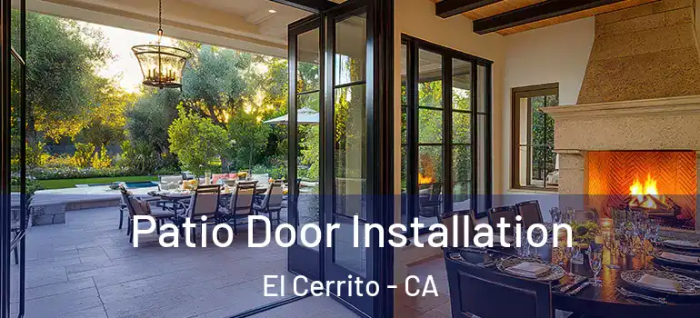  Patio Door Installation El Cerrito - CA