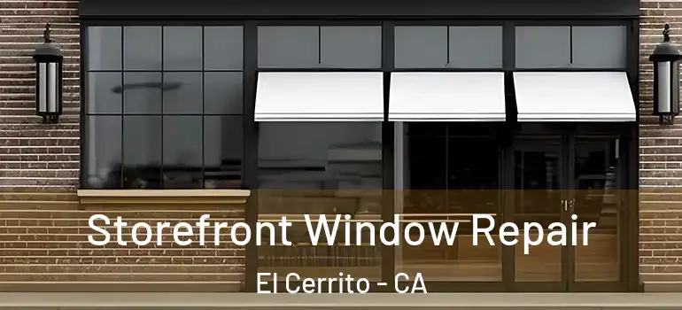  Storefront Window Repair El Cerrito - CA